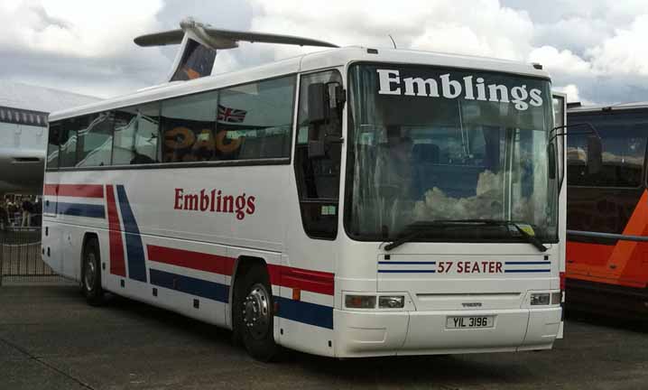 Emblings Volvo B10M Plaxton YIL3196